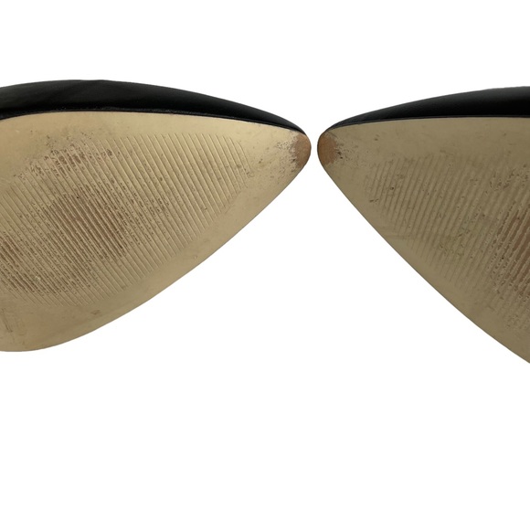 Calla Reptile Snakeskin Soft Leather Black White Point Toe Maryjane Block Heels - Picture 9 of 15